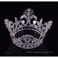 Nouvelle conception couronne de concours complet avec couronne de garçon de cristal rouge